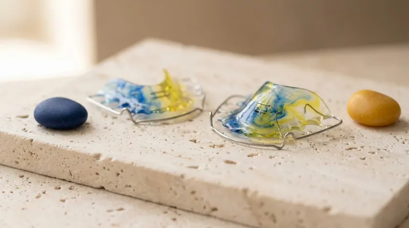 Bunte herausnehmbare Zahnspangen